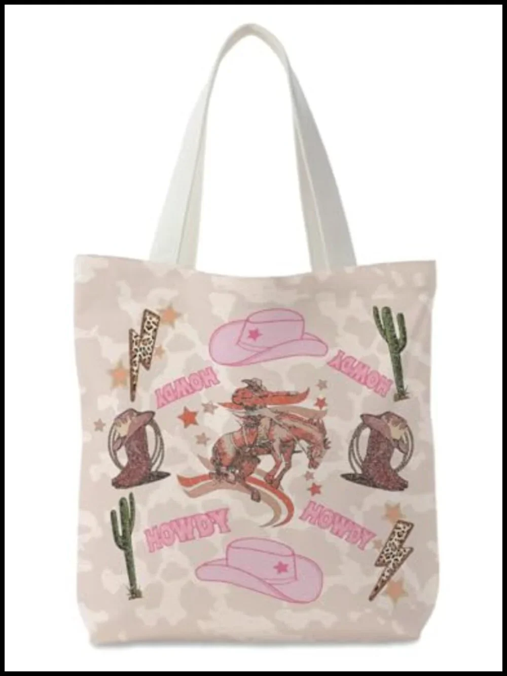 Eco-Friendly Polyester Canvas Tote Bag with Graphic Print - Reusable & Machine